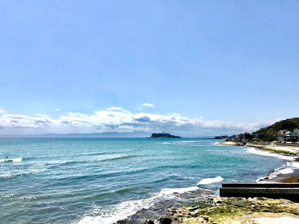 Shichirigahama Beach and Enoshima Island.